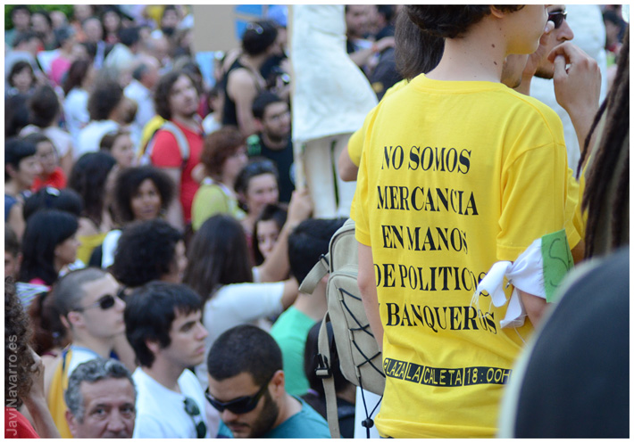 Manifestación Democracia real ya en Granada || Nikon D7000 | 1/200s | f/4 | ISO 1600 | a pulso